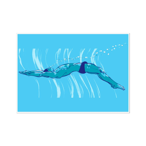 Swim Wall Art Poster - Ego Rodriguez Shop