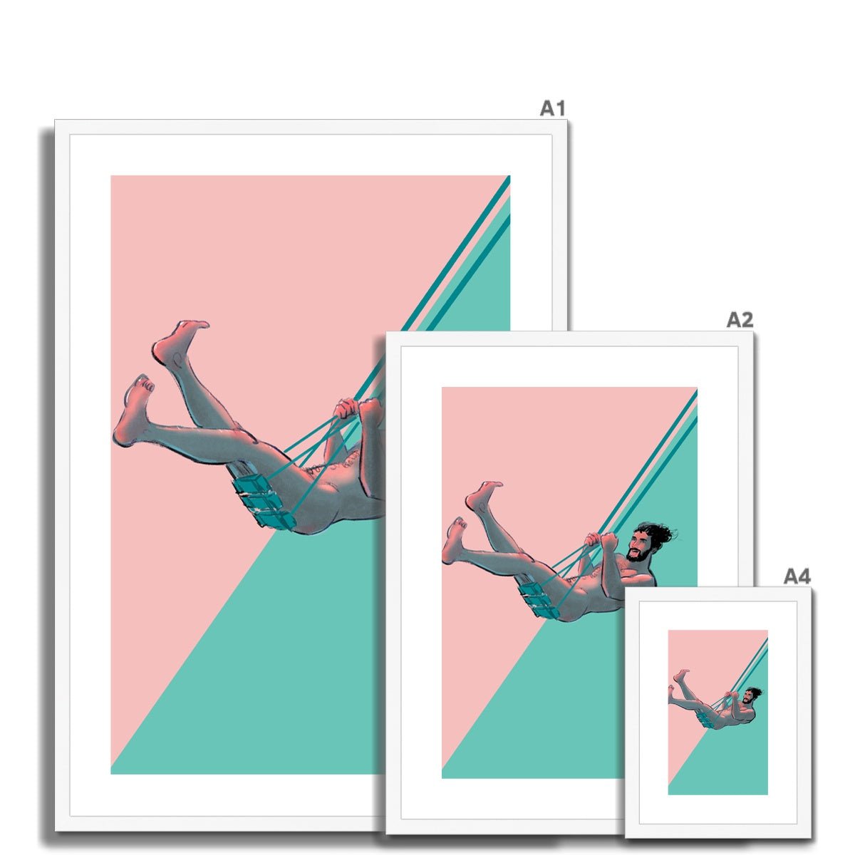 Swing Framed & Mounted Print - Ego Rodriguez Shop