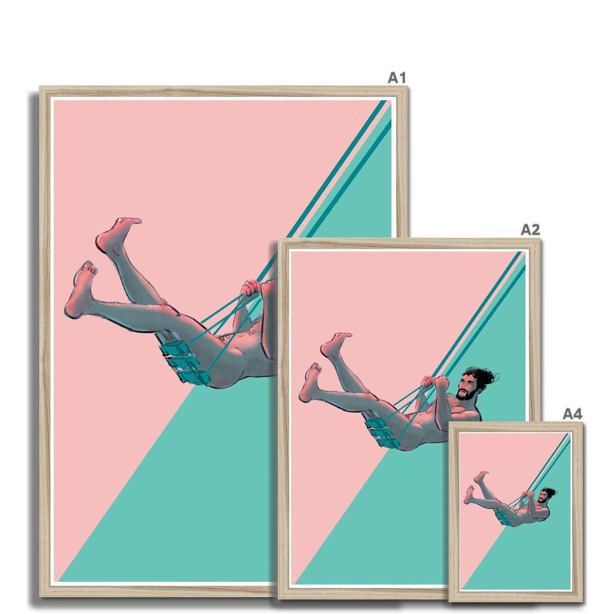 Swing Framed Print - Ego Rodriguez Shop