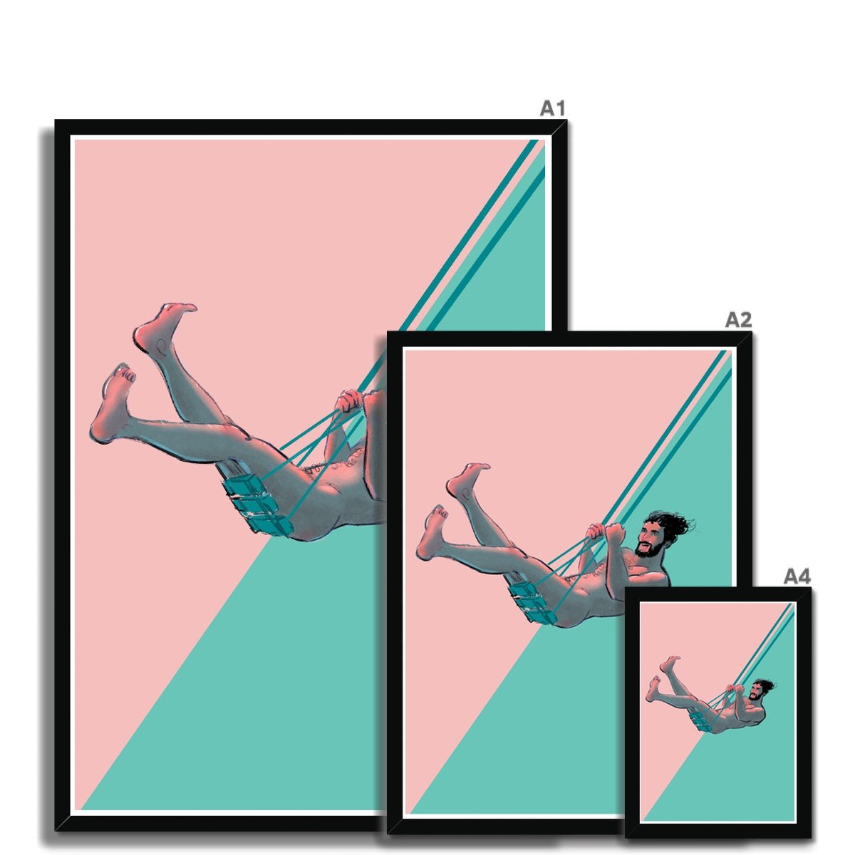 Swing Framed Print - Ego Rodriguez Shop