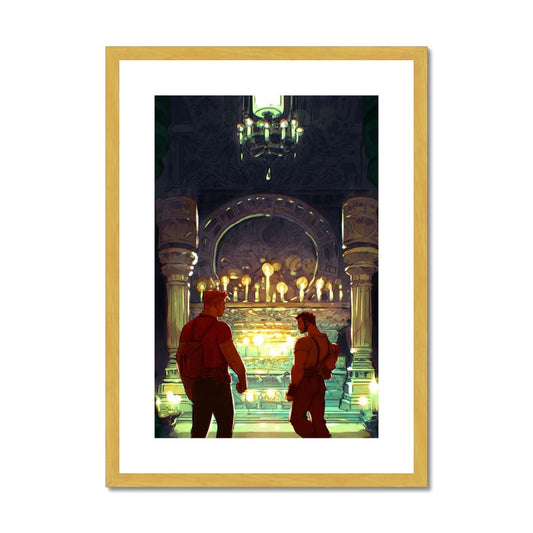 Temple Of The Whispering Sands Antique Framed & Mounted Print - Ego Rodriguez Shop