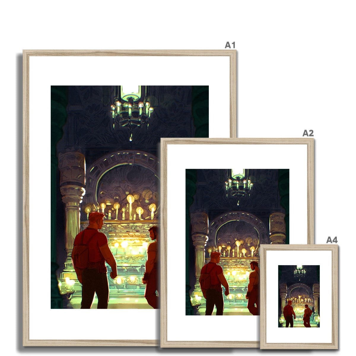 Temple Of The Whispering Sands Framed & Mounted Print - Ego Rodriguez Shop