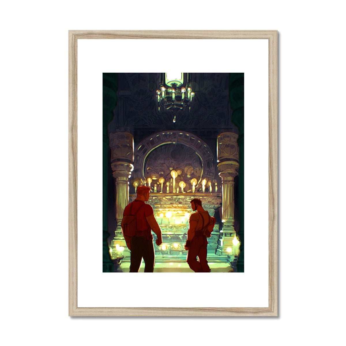 Temple Of The Whispering Sands Framed & Mounted Print - Ego Rodriguez Shop