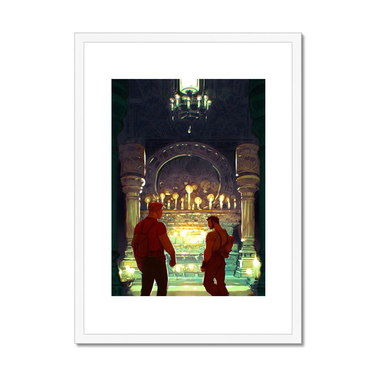 Temple Of The Whispering Sands Framed & Mounted Print - Ego Rodriguez Shop