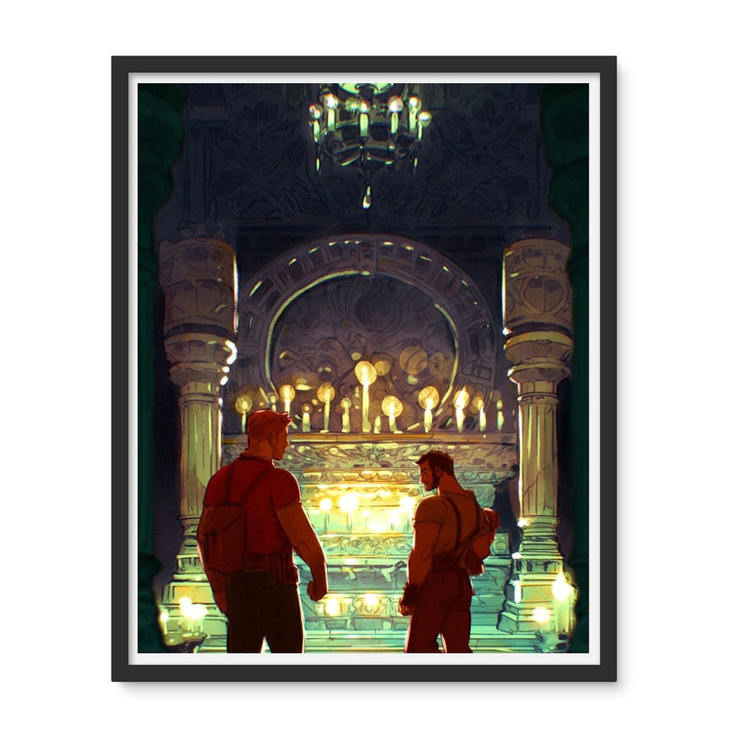 Temple Of The Whispering Sands Framed Photo Tile - Ego Rodriguez Shop