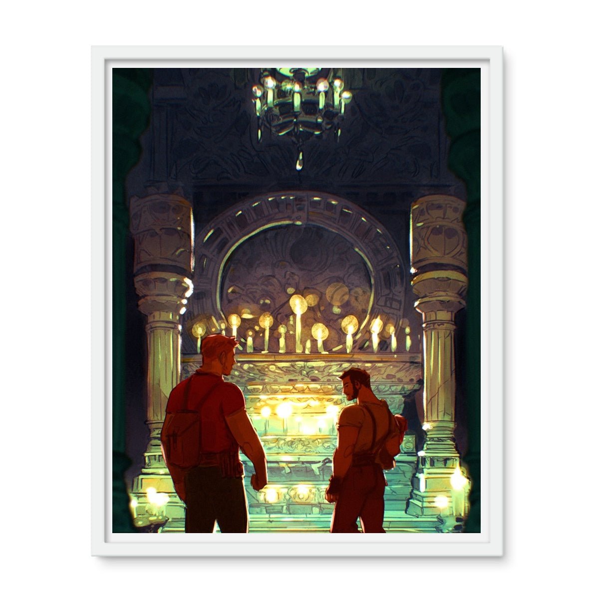 Temple Of The Whispering Sands Framed Photo Tile - Ego Rodriguez Shop