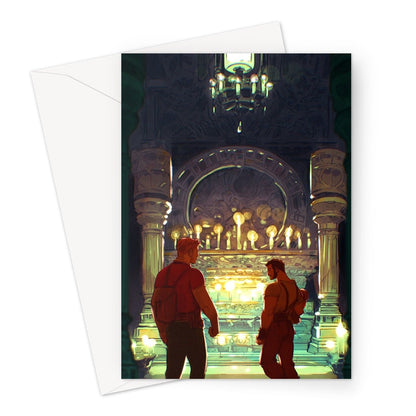 Temple Of The Whispering Sands Greeting Card - Ego Rodriguez Shop