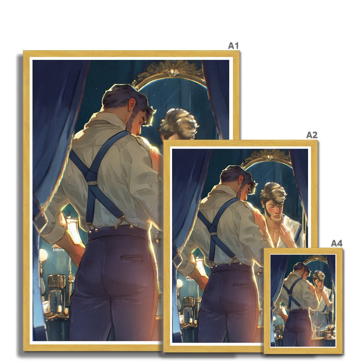 The Actor Antique Framed Print - Ego Rodriguez Shop