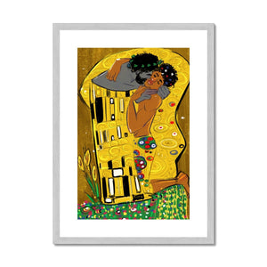 The Kiss Antique Framed & Mounted Print - Ego Rodriguez Shop