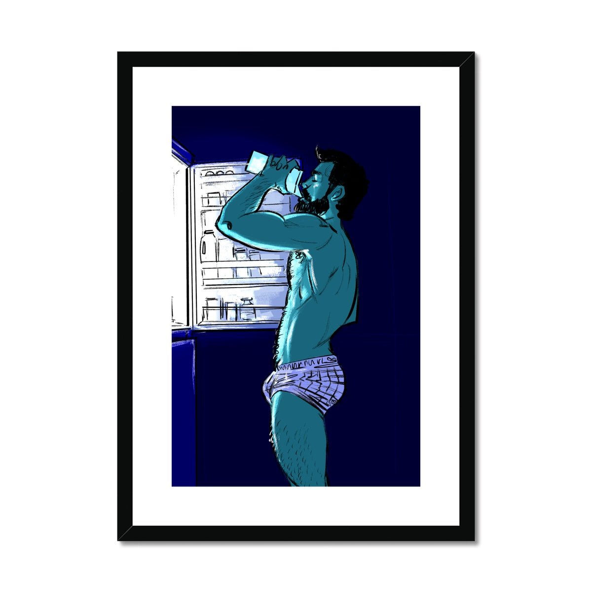 Thirst Framed & Mounted Print - Ego Rodriguez Shop