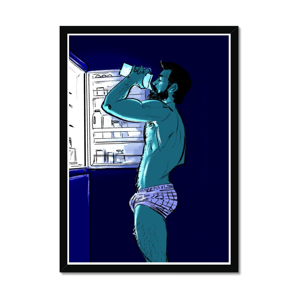 Thirst Framed Print - Ego Rodriguez Shop