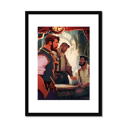 Time Travellers Framed & Mounted Print - Ego Rodriguez Shop