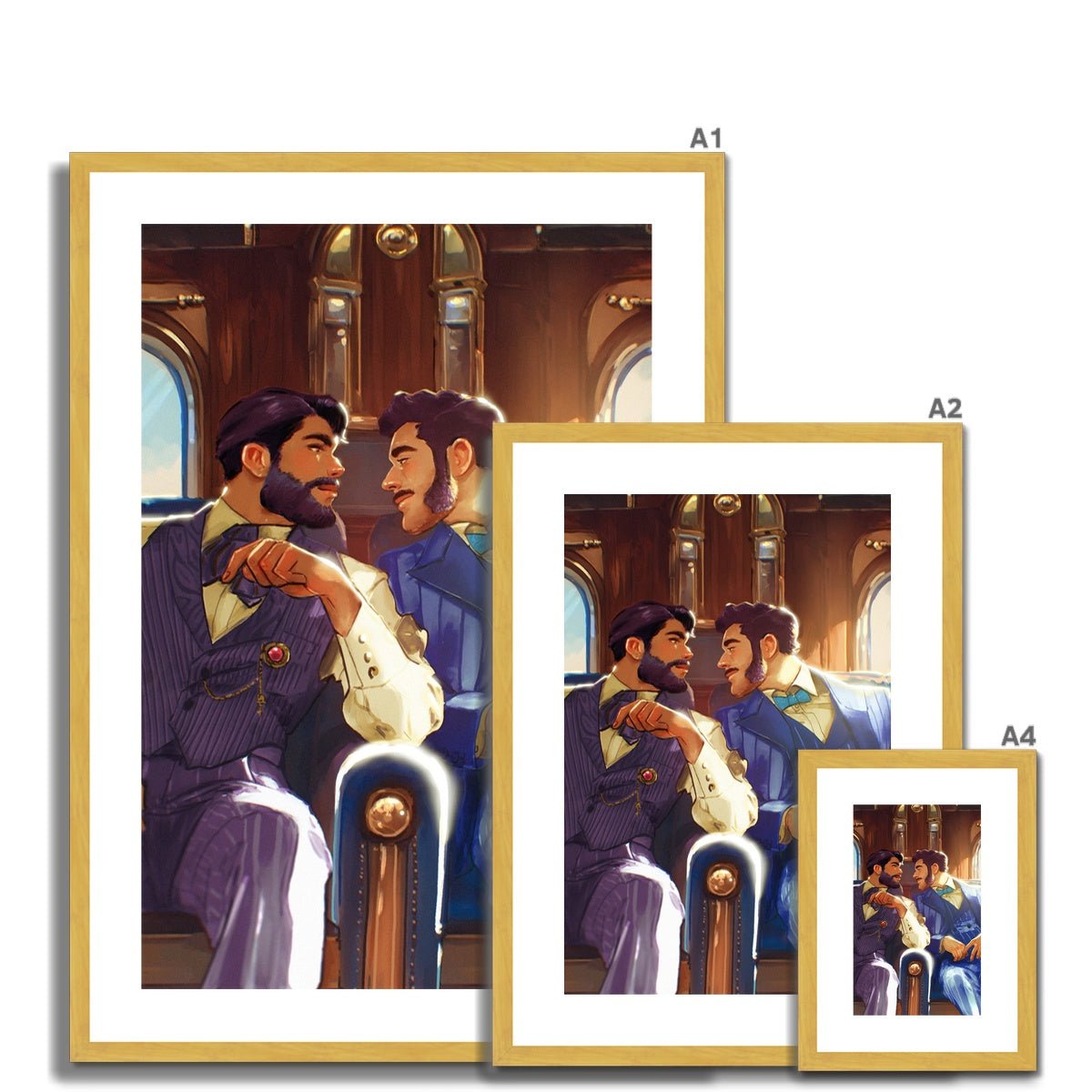 To The Emerald City Antique Framed & Mounted Print - Ego Rodriguez Shop