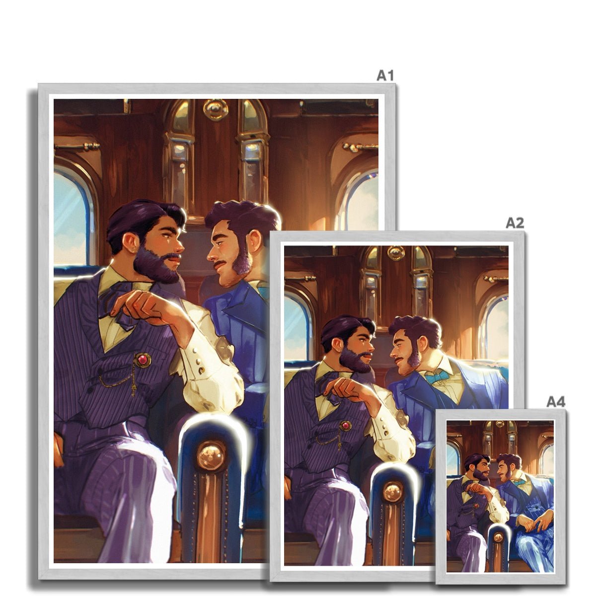 To The Emerald City Antique Framed Print - Ego Rodriguez Shop