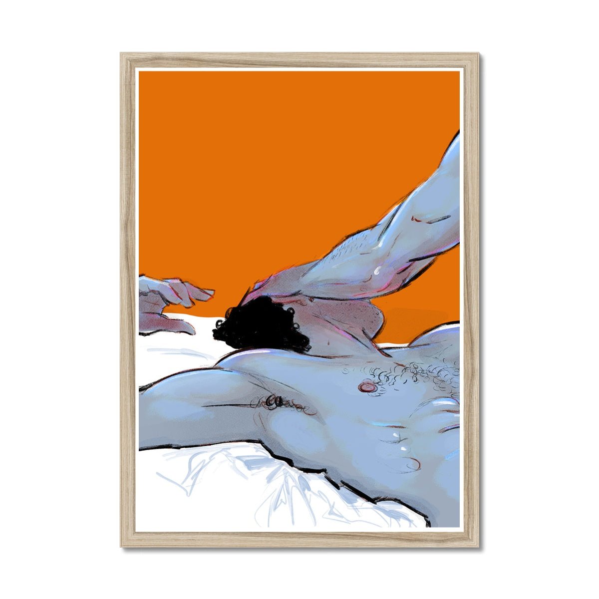 Touch Framed Print - Ego Rodriguez Shop