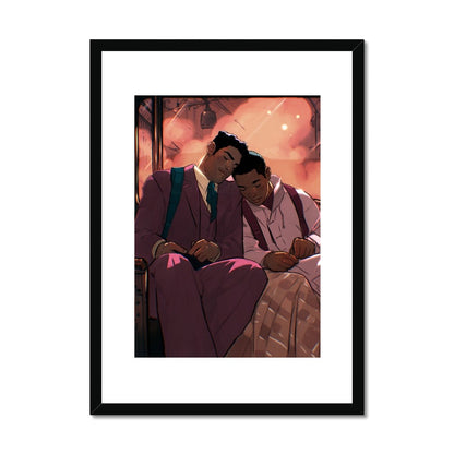 Train Nap Framed & Mounted Print - Ego Rodriguez Shop