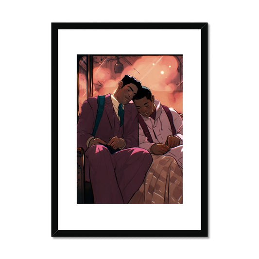 Train Nap Framed & Mounted Print - Ego Rodriguez Shop