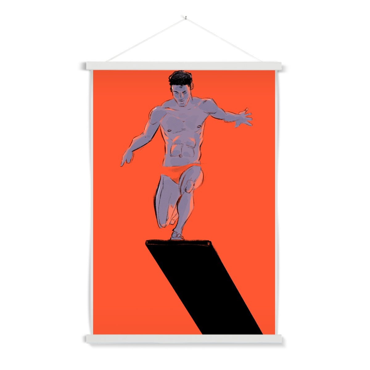 Trampolin Fine Art Print with Hanger - Ego Rodriguez Shop