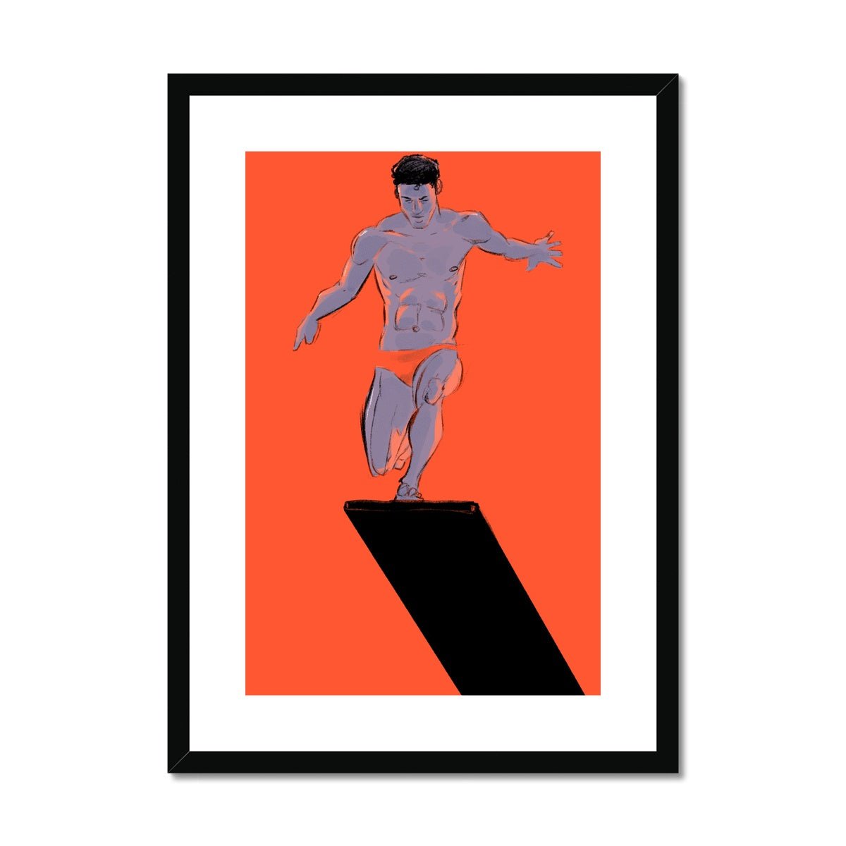 Trampolin Framed & Mounted Print - Ego Rodriguez Shop