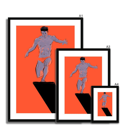 Trampolin Framed & Mounted Print - Ego Rodriguez Shop