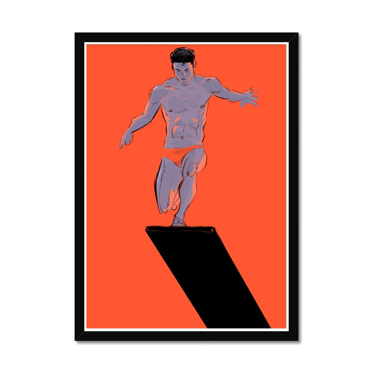 Trampolin Framed Print - Ego Rodriguez Shop