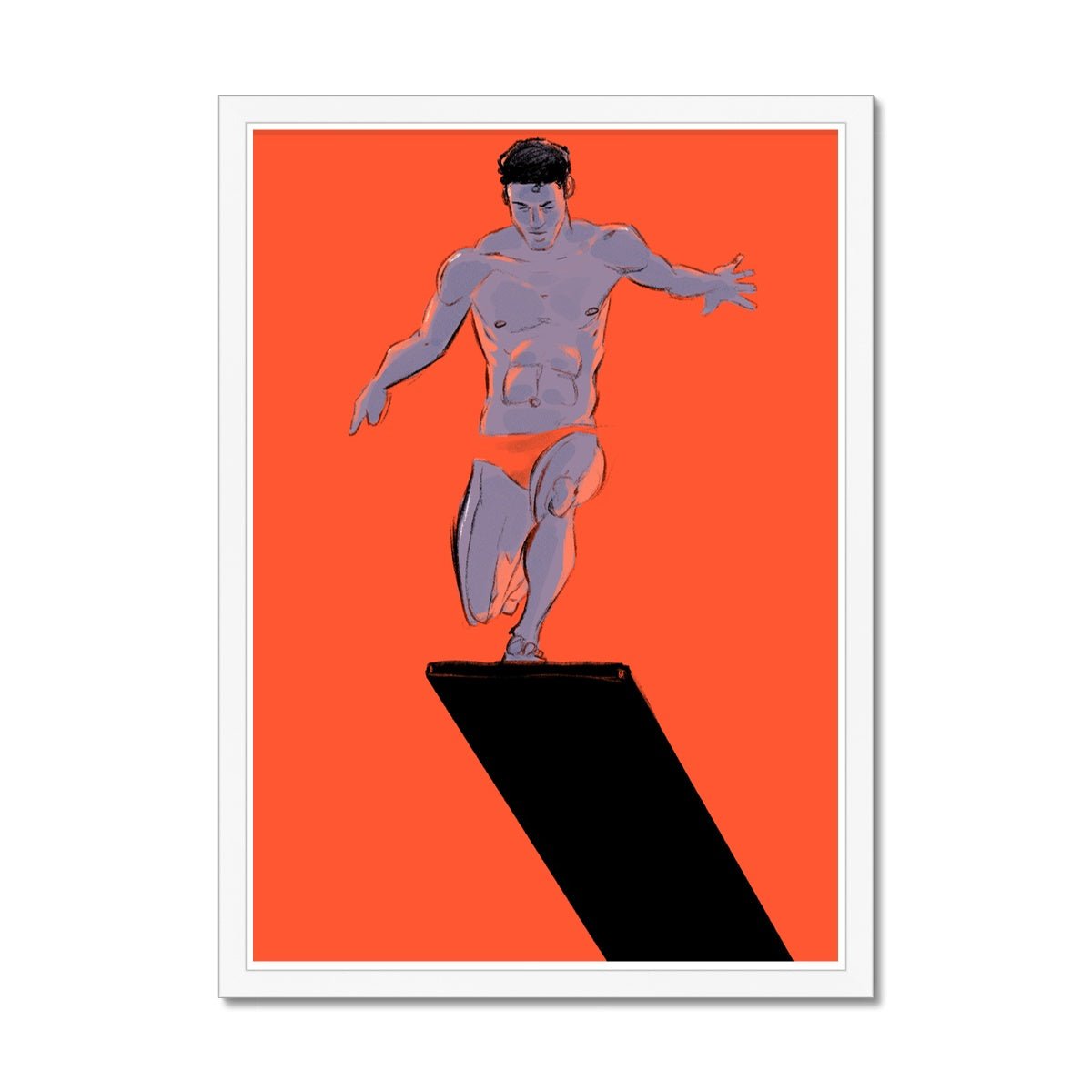 Trampolin Framed Print - Ego Rodriguez Shop