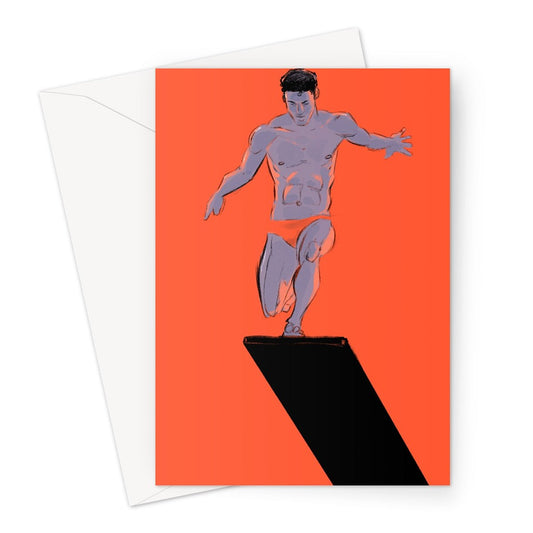 Trampolin Greeting Card - Ego Rodriguez Shop