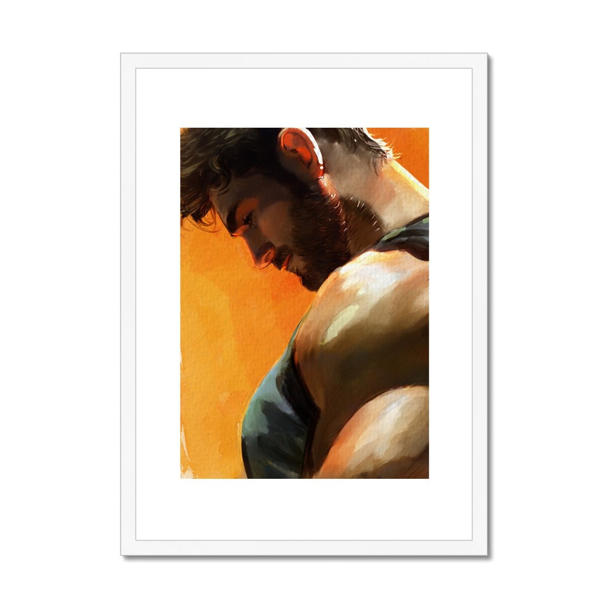 Tristan Framed & Mounted Print - Ego Rodriguez Shop