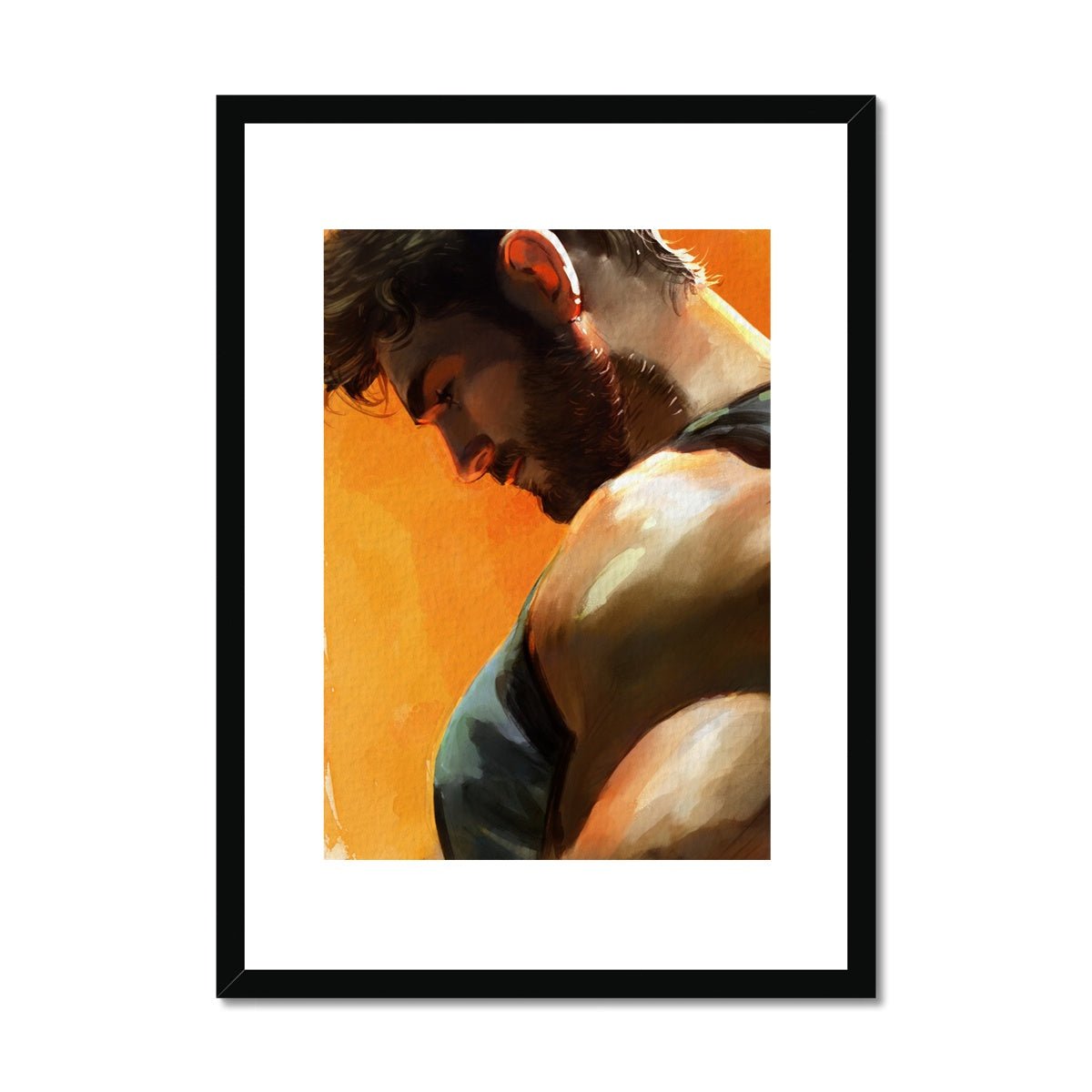 Tristan Framed & Mounted Print - Ego Rodriguez Shop