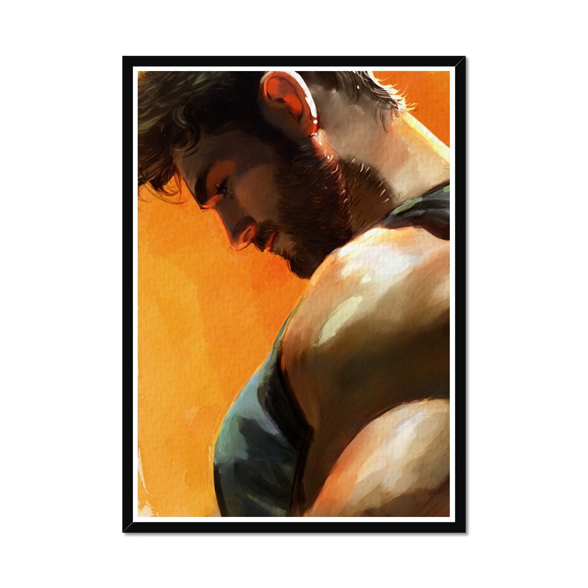 Tristan Framed Print - Ego Rodriguez Shop