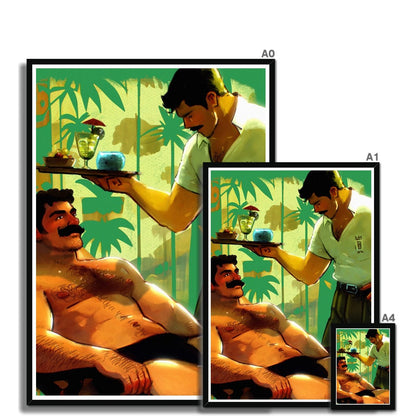 Waikiki Framed Print - Ego Rodriguez Shop