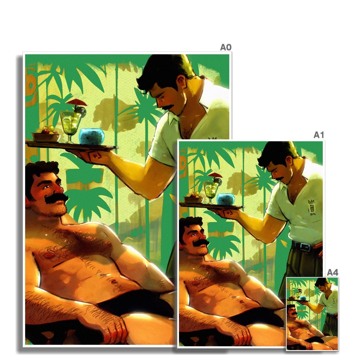 Waikiki Hahnemühle German Etching Print - Ego Rodriguez Shop