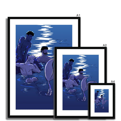 Waiting (Night Version) Framed & Mounted Print - Ego Rodriguez Shop