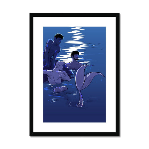 Waiting (Night Version) Framed & Mounted Print - Ego Rodriguez Shop