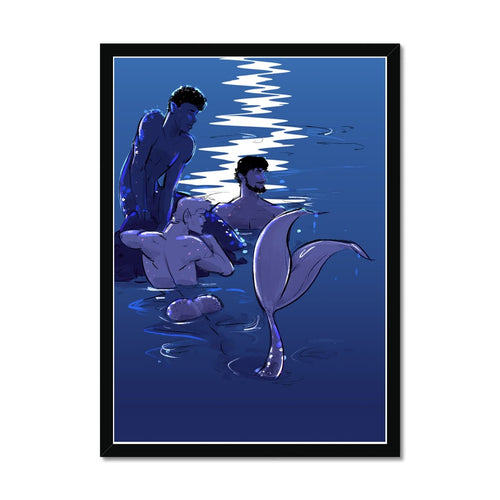 Waiting (Night Version) Framed Print - Ego Rodriguez Shop