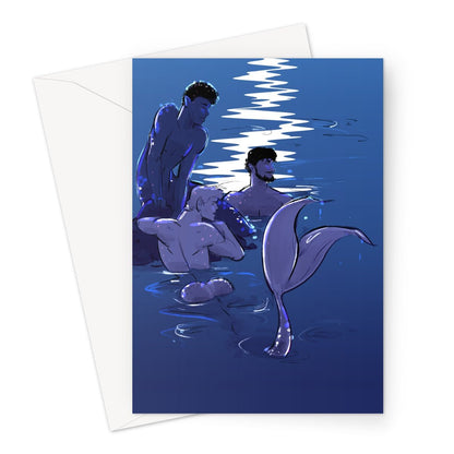 Waiting (Night Version) Greeting Card - Ego Rodriguez Shop