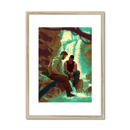 Waterfall Framed & Mounted Print - Ego Rodriguez Shop