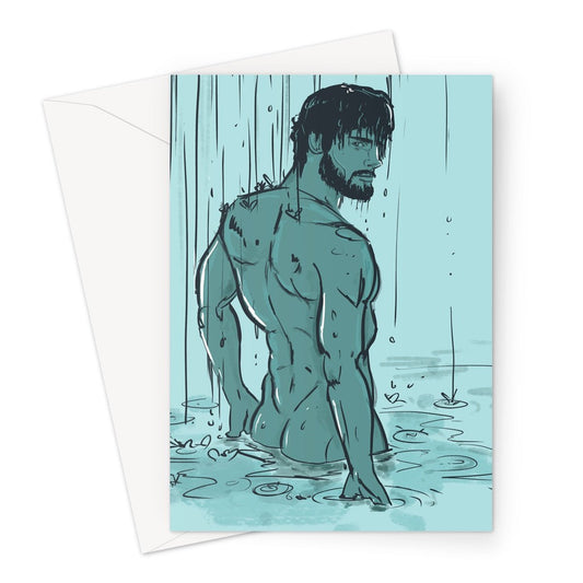 Waterfall (Soaked) Greeting Card - Ego Rodriguez Shop