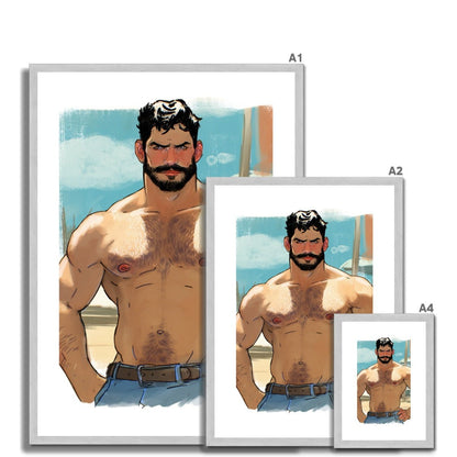 Xavier Antique Framed & Mounted Print - Ego Rodriguez Shop