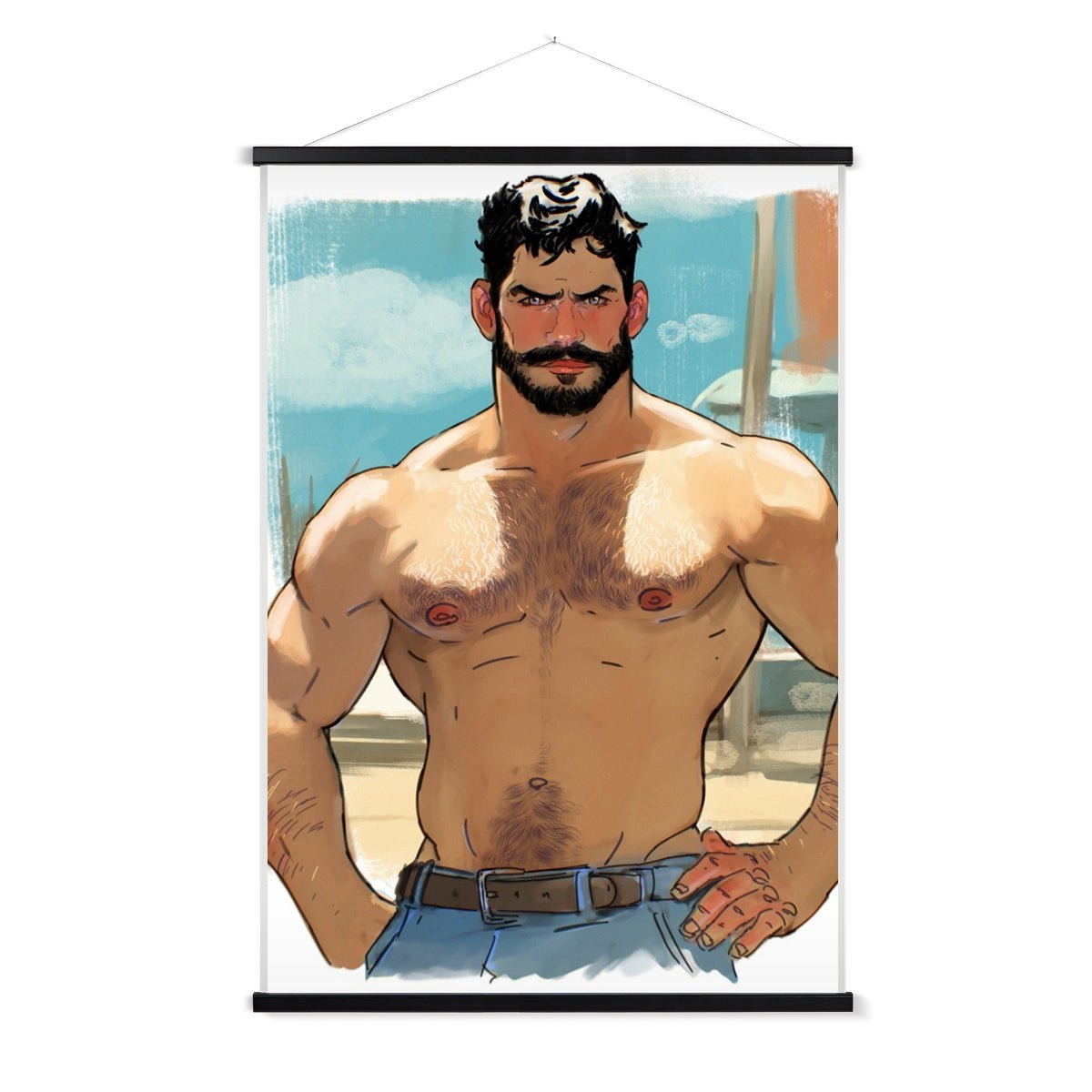 Xavier Fine Art Print with Hanger - Ego Rodriguez Shop