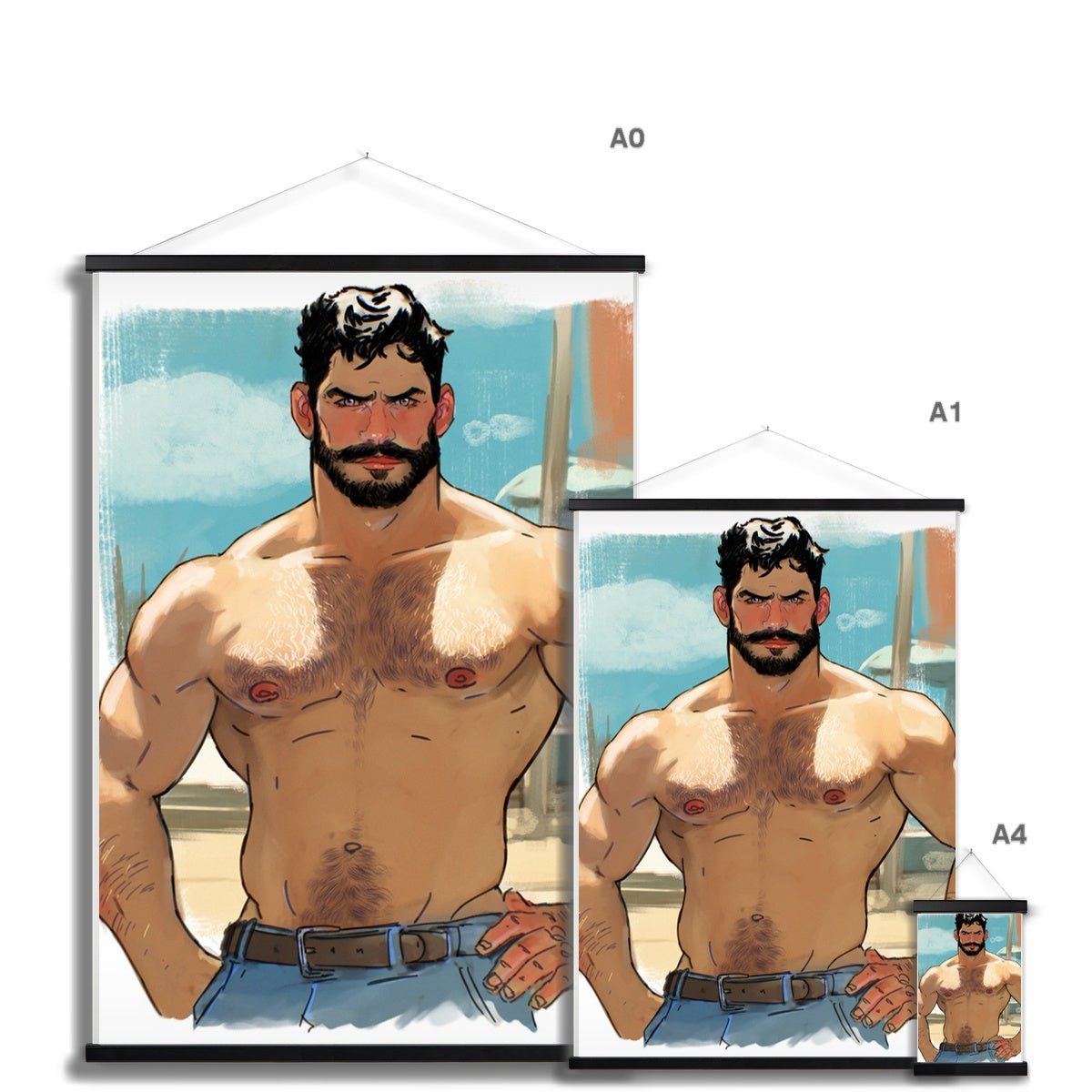 Xavier Fine Art Print with Hanger - Ego Rodriguez Shop