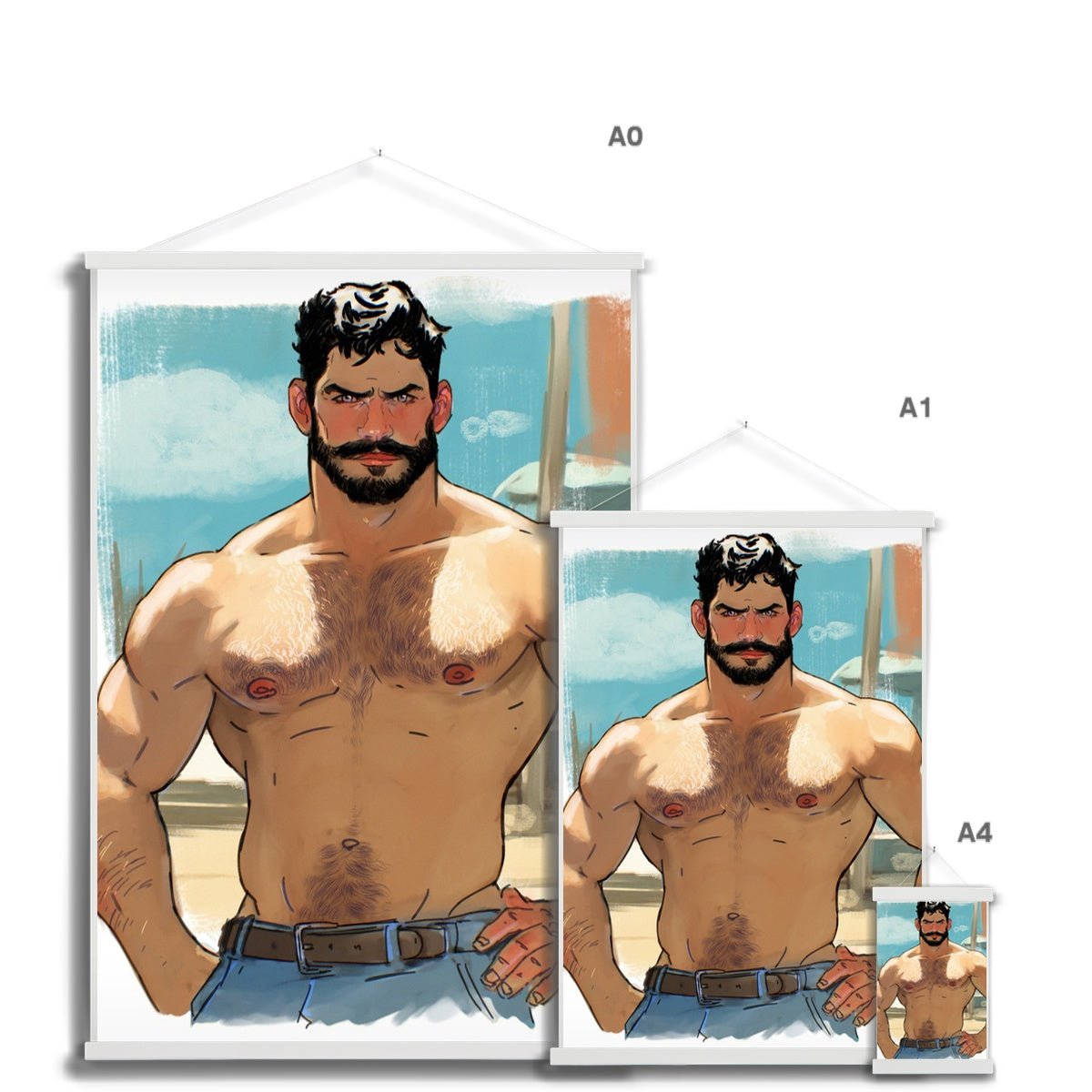 Xavier Fine Art Print with Hanger - Ego Rodriguez Shop