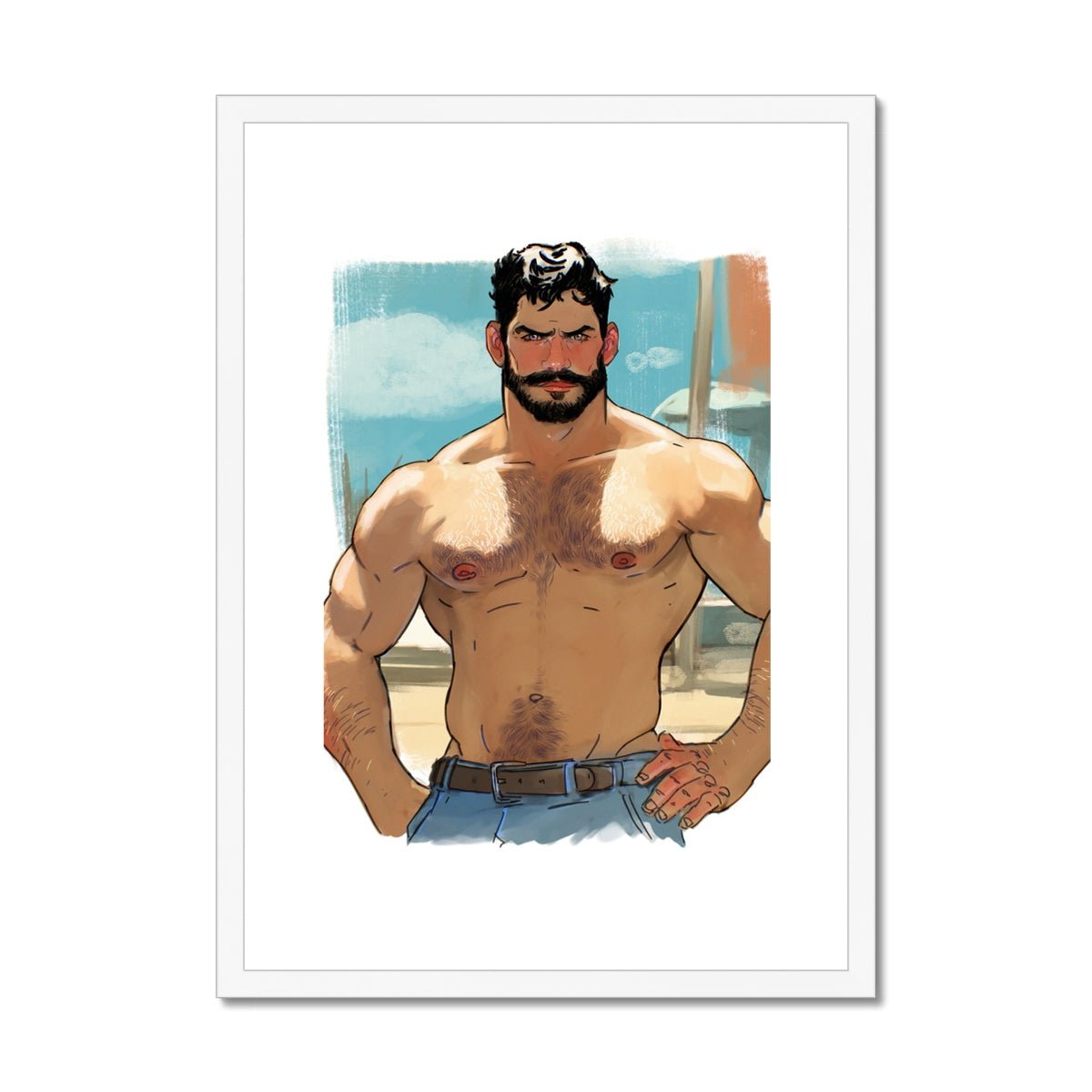 Xavier Framed & Mounted Print - Ego Rodriguez Shop