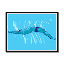 Load image into Gallery viewer, Swim Budget Framed Poster

