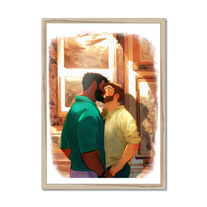 Kiss at the Museum Framed Print
