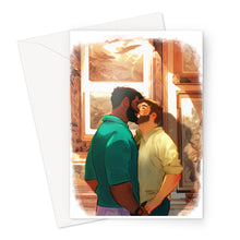 Load image into Gallery viewer, Kiss at the Museum Greeting Card
