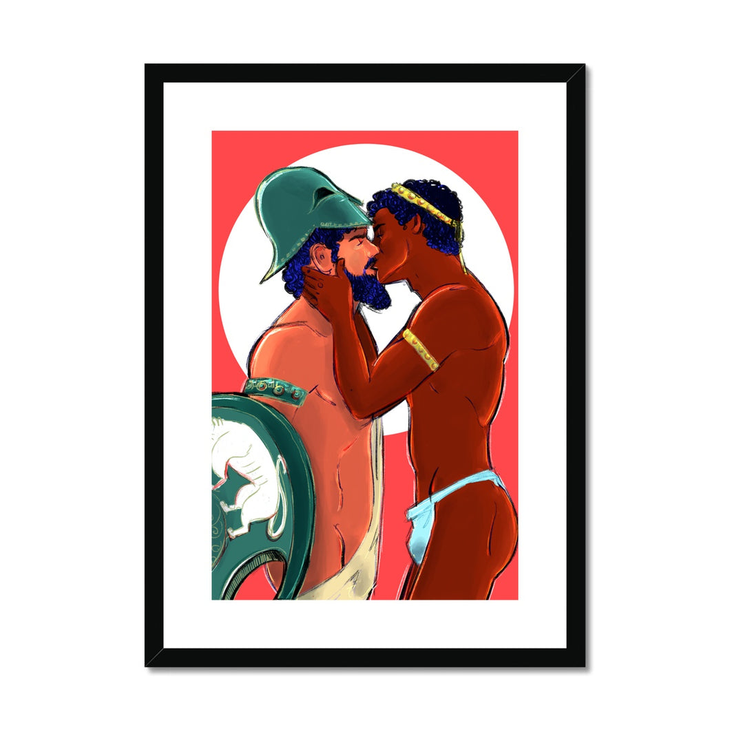 Achilles & Patroclus Framed & Mounted Print