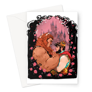 Beastly Beauty Greeting Card